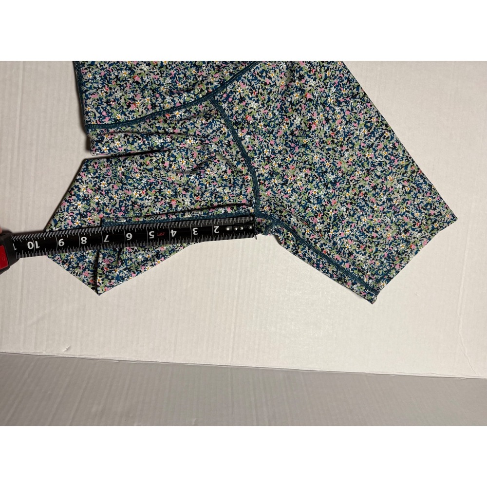 Sage Collective Floral High Rise Biker Shorts XS Multicolor Athletic Yoga Gym - Picture 6 of 9